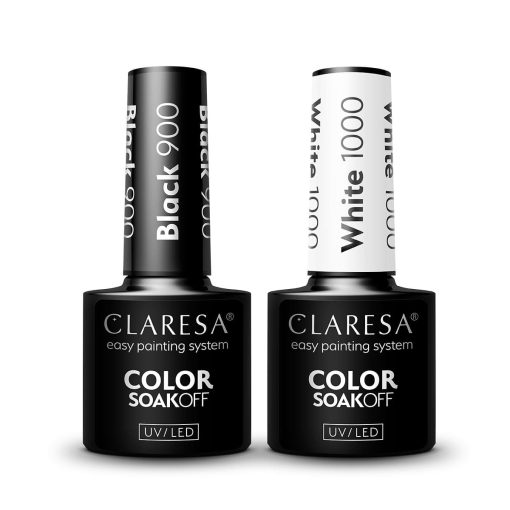 Black & White Gel Polish 2 x 5 ml