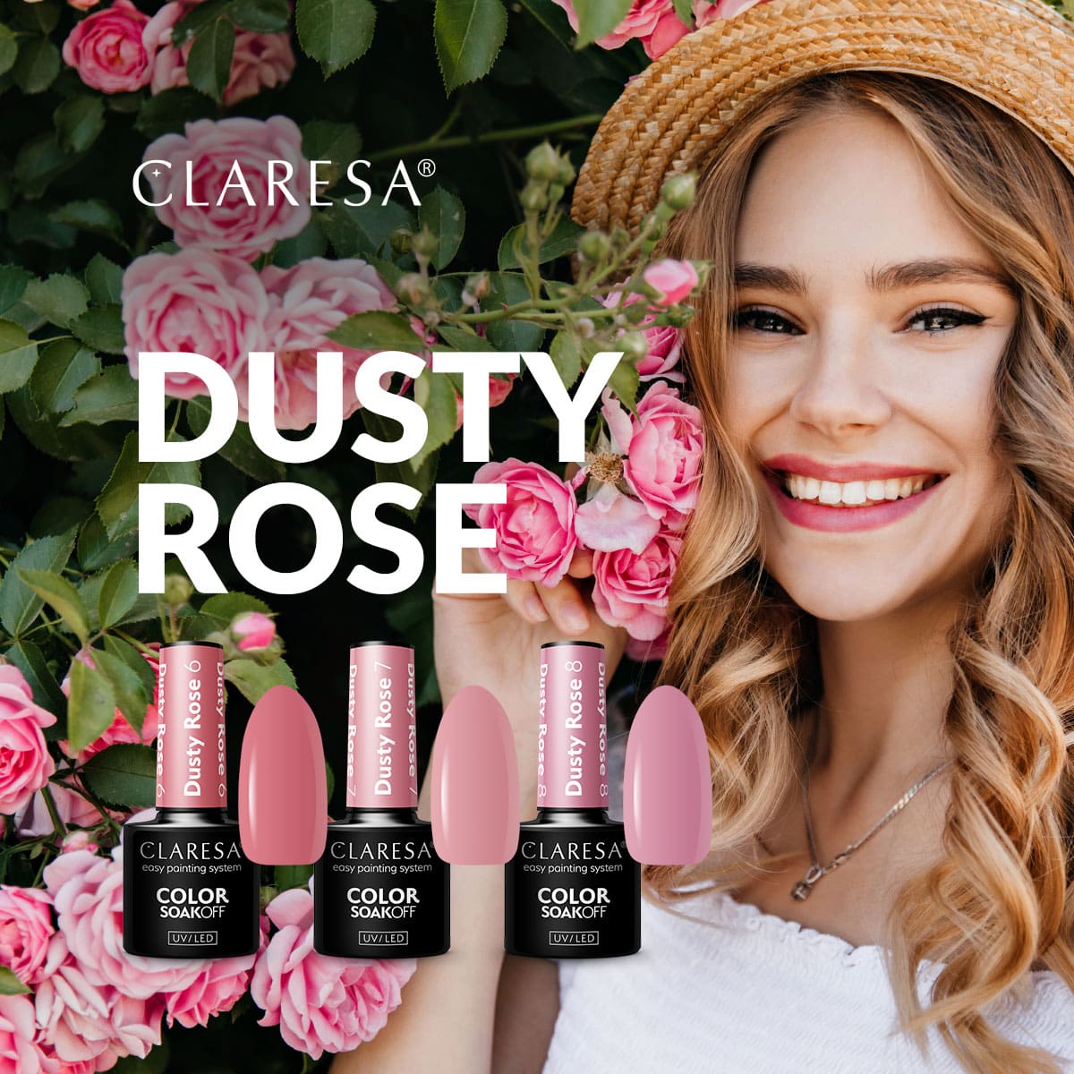 Claresa DUSTY ROSE Collection 8 x 5 g – CLARESA – The Biggest GEL POLISH  Collection!