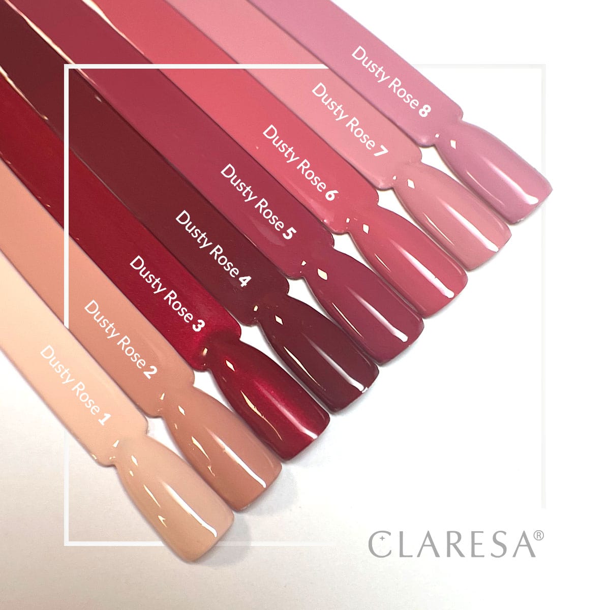 Claresa DUSTY ROSE Collection 8 x 5 g – CLARESA – The Biggest GEL POLISH  Collection!