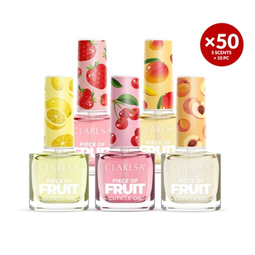 Claresa Cuticle Oil SALON PACKAGE Piece of Fruit 50 x 5 ml