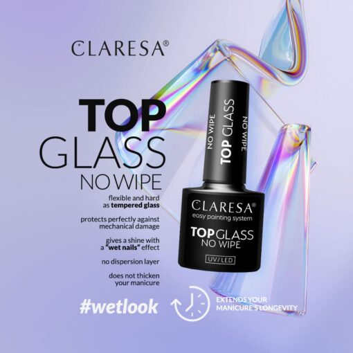 Claresa TOP GLASS No Wipe 10 x 5 g - Image 2