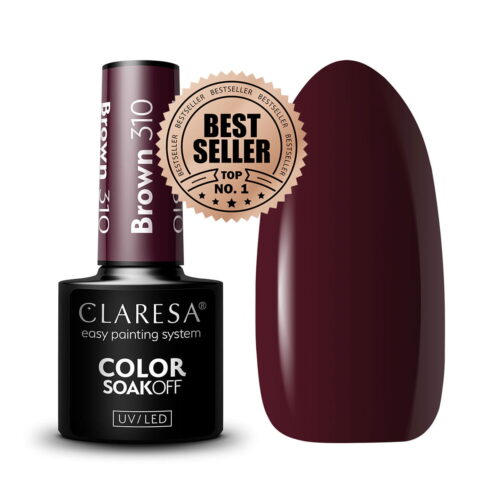 Claresa BROWN 310 "Burgundy Touch" Gel Polish 5 ml