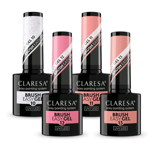 Claresa BRUSH EASY GEL (Gel in a Bottle) Collection 4 x 5 g