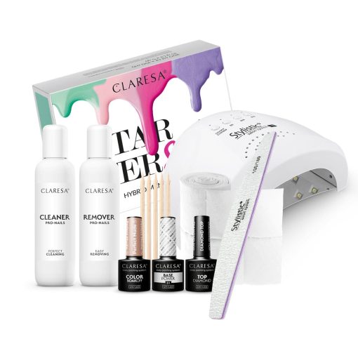 CLARESA Starter Set (Colour Perfect Nude 5) + STYLISTIC L1 UV/LED LAMP 48W
