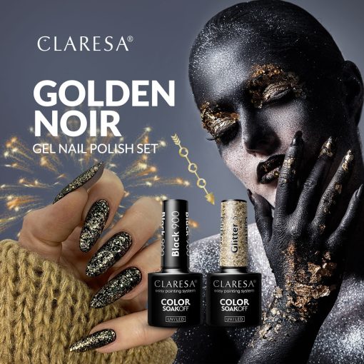 Claresa GOLDEN NOIR Gel Nail Polish Set