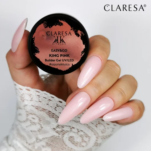 Claresa K' Easy&Go Builder Gel UV/LED KING PINK 12g - Image 4