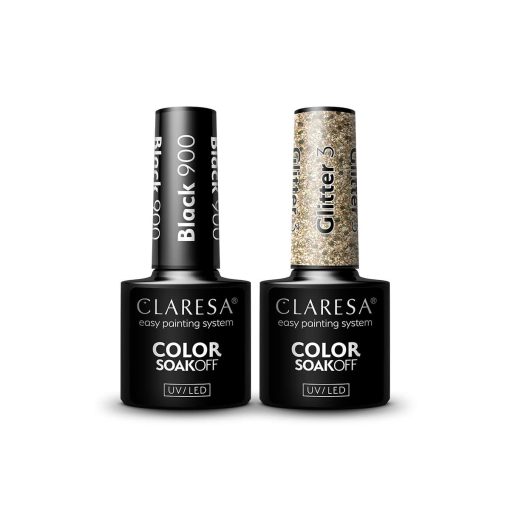 Claresa GOLDEN NOIR Gel Nail Polish Set - Image 2