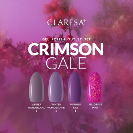 Claresa CRIMSON GALE Gel Nail Polish Set