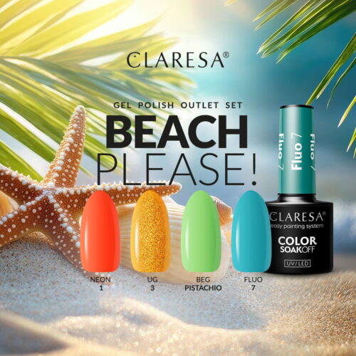 Claresa BEACH PLEASE! Gel Nail Polish Set