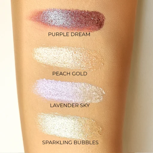 BrushUP! Sparkling Eyeshadow 02 Peach Gold - Image 2