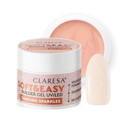 Claresa SOFT&EASY Builder Gel DANCING SPARKLES 45g