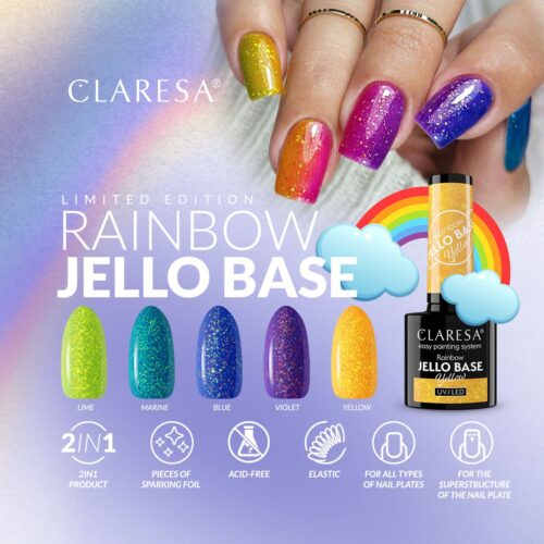 Claresa Rainbow Jello Base Colletion 5 x 5g