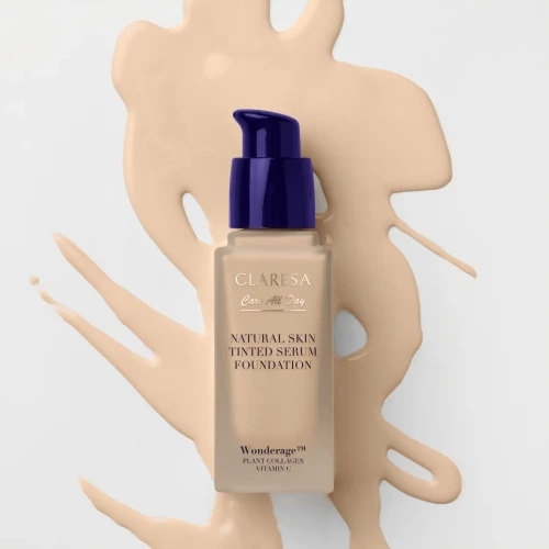 CLARESA Natural Skin Tinted Serum Foundation LIGHT WARM 32 ml