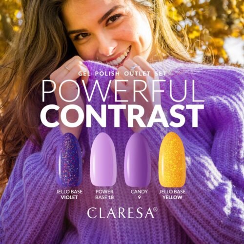 Claresa POWERFULL CONTRAST Gel Nail Polish Set