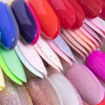 Claresa gel nail polish collections in a variety of trendy colours displayed together