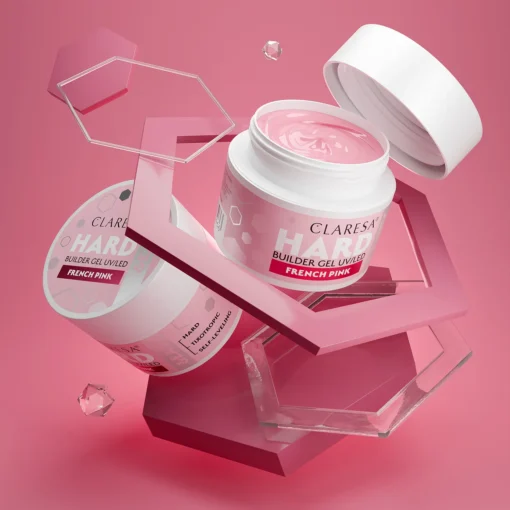 Claresa HARD&EASY Builder Gel FRENCH PINK 45g - Image 4