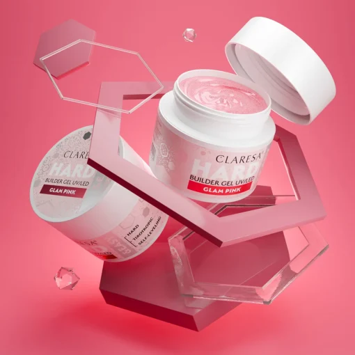 Claresa HARD&EASY Builder Gel GLAM PINK 45g - Image 3