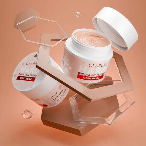 Claresa HARD&EASY Builder Gel LIGHT BEIGE 45g - Image 3