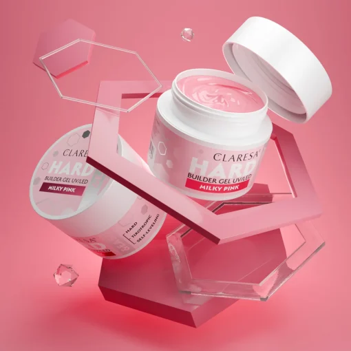 Claresa HARD&EASY Builder Gel MILKY PINK 12g - Image 3