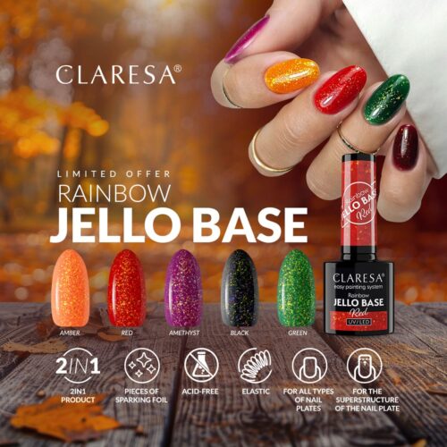 Claresa Rainbow Jello Base AUTUMN Colletion 5 x 5g