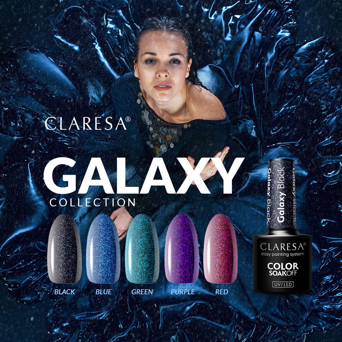 Claresa GALAXY Gel Nail Polish Collection 5 x 5 g - Image 2