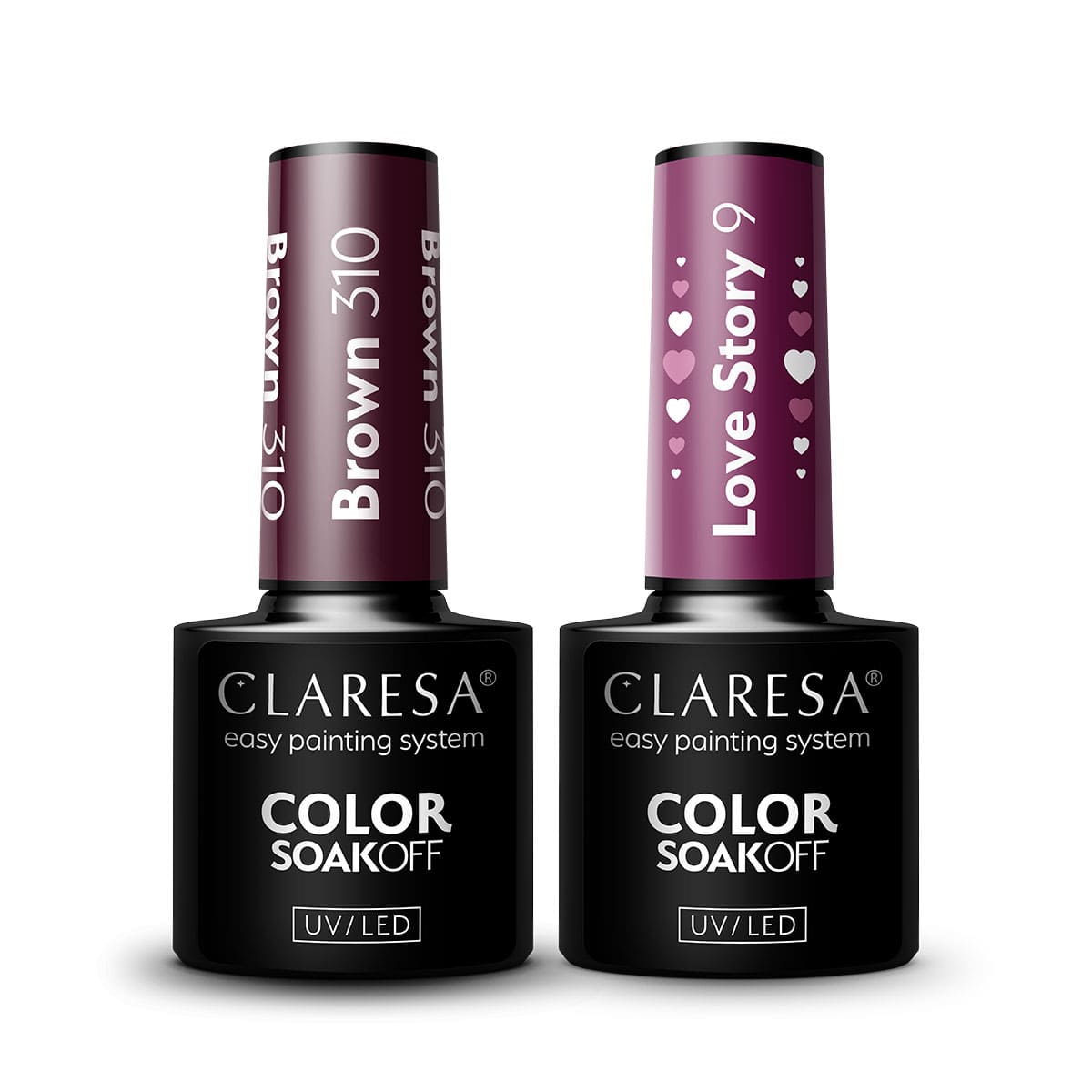 CLARESA VELVET BURGUNDY Gel Nail Polish Set - Image 2