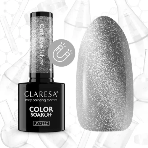 Claresa Color Alchemy CAT EYE SILVER Gel Nail Polish 5 g