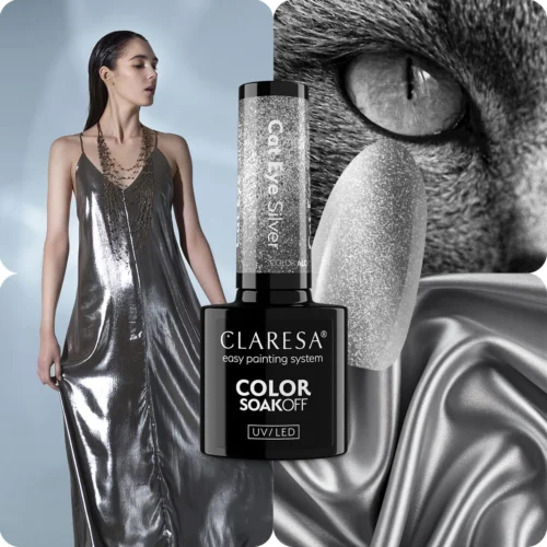 Alternative view of Claresa Color Alchemy CAT EYE SILVER Gel Nail Polish 5 g