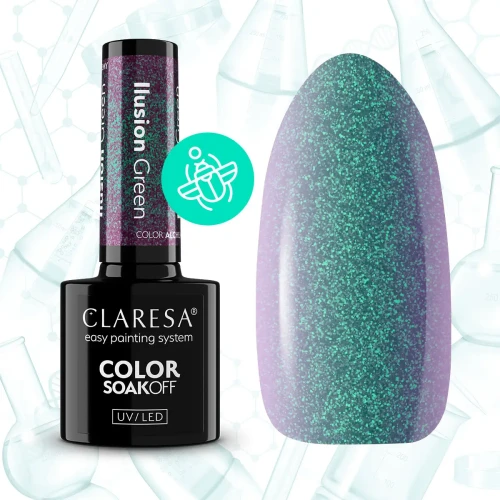 Claresa Color Alchemy ILUSION GREEN Gel Nail Polish 5 g