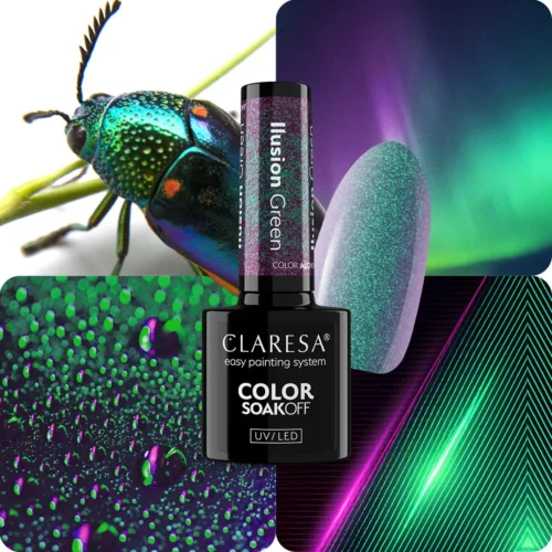Alternative view of Claresa Color Alchemy ILUSION GREEN Gel Nail Polish 5 g