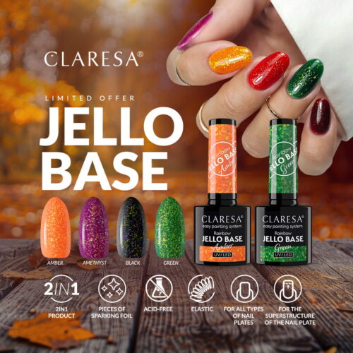 Claresa Rainbow Jello Base AUTUMN Colletion 4 x 5g