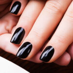 Claresa black nails: timeless, bold, and effortlessly chic.