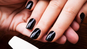 Claresa black nails: timeless, bold, and effortlessly chic.
