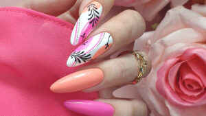 Nail colours palette – modern manicure shades from neutral to bold gel polish colours