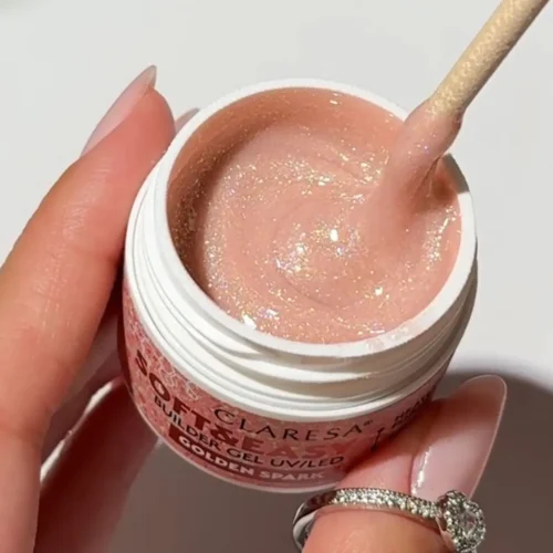 Alternative view of Claresa SOFT&EASY Builder Gel GOLDEN SPARK 45g (Limited Edition)