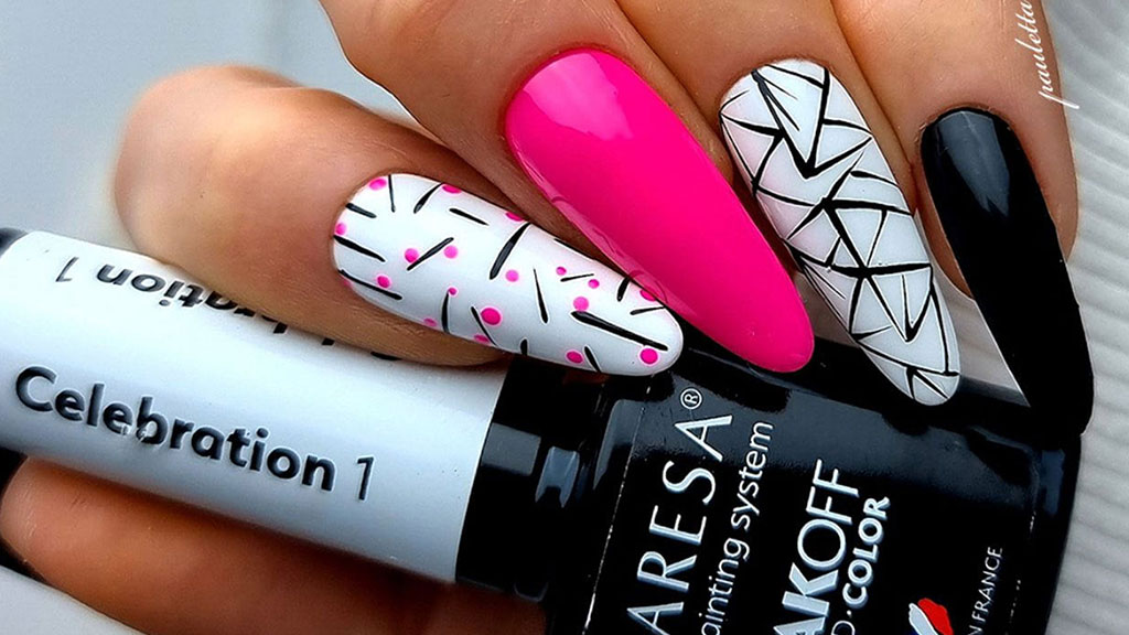 Nail art ideas with stylish manicure designs including pink, nude, red and seasonal nail trends