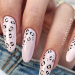 Elegant gel nail stylization with glossy finish