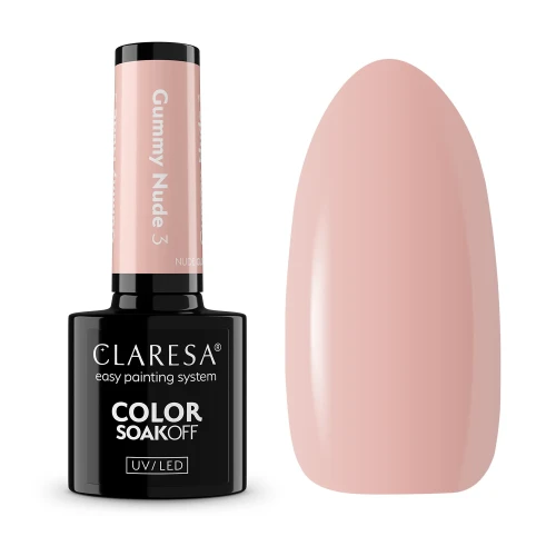 Claresa NUDE GLOW "Gummy Nude 3" Gel Nail Polish (5g)