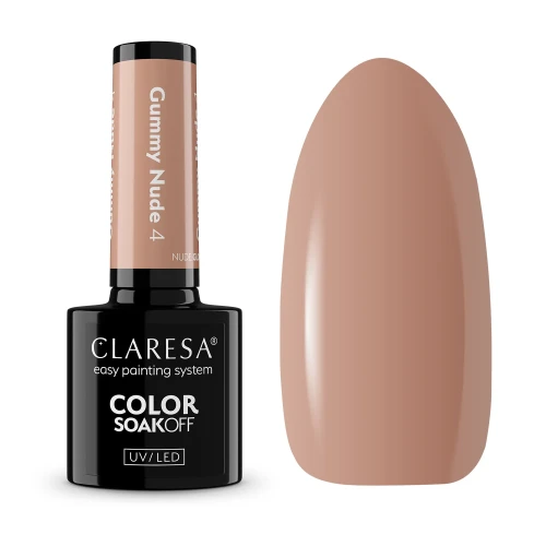 Claresa NUDE GLOW "Gummy Nude 4" Gel Nail Polish (5g)