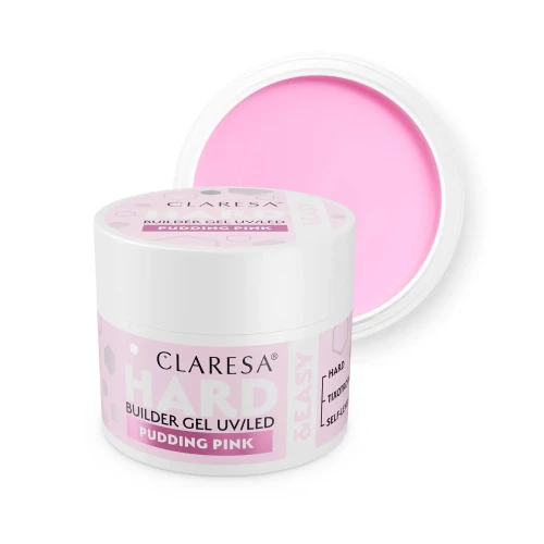 Claresa HARD&EASY Builder Gel PUDDING PINK 12g