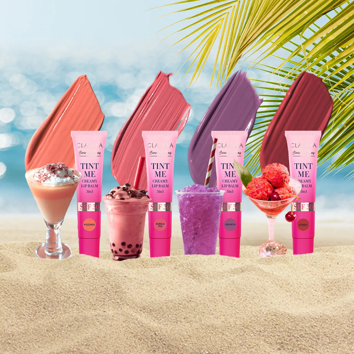 Claresa TINT ME Creamy Lip Balm 3in1 SPF30 PUDDING (12ml) - Image 2