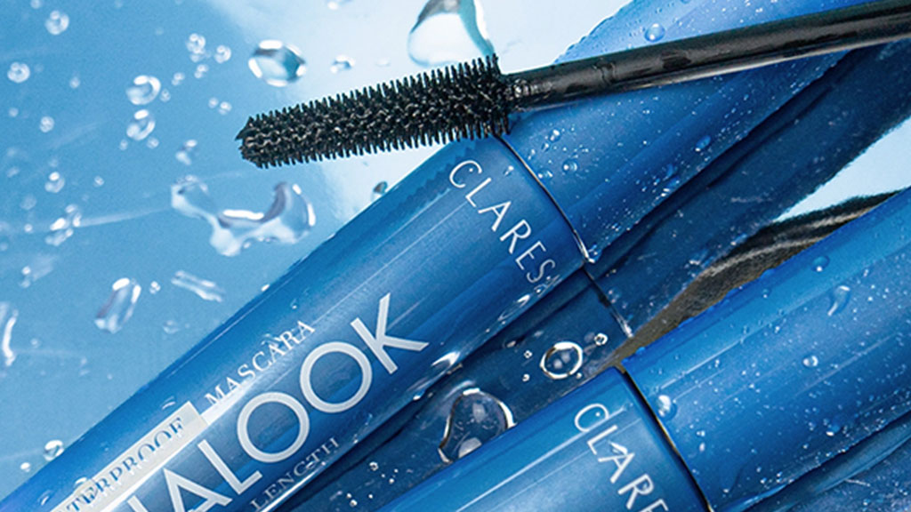 Claresa volumising mascara creating longer, fuller lashes with an intense false-lash effect.