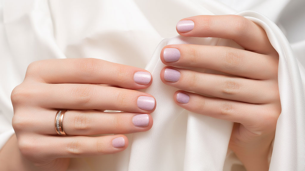 Gel nail starter kit with LED lamp including gel polish, base coat, top coat and manicure tools for at-home gel nails.