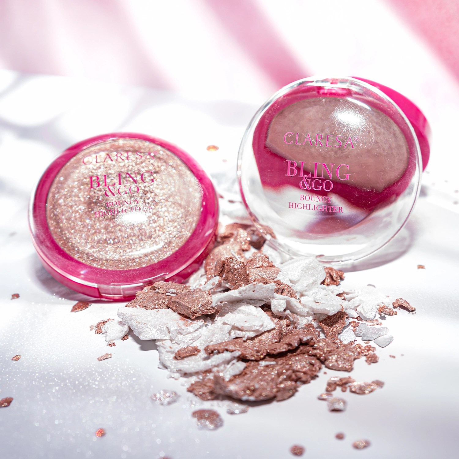 Claresa BLING & GO BOUNCY Highlighter – 01 Moonstone (8.5g) - Image 6