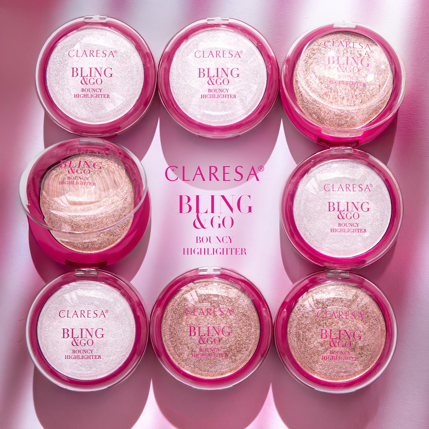 Claresa BLING & GO BOUNCY Highlighter – 01 Moonstone (8.5g) - Image 4