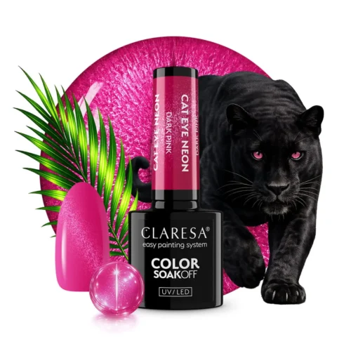 Alternative view of 'Claresa CAT EYE NEON "DARK PINK" Gel Nail Polish (5g)'