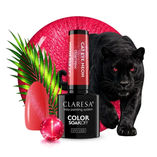 Alternative view of 'Claresa CAT EYE NEON "LIGHT PINK" Gel Nail Polish (5g)'