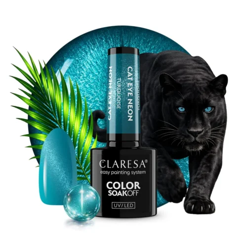 Alternative view of 'Claresa CAT EYE NEON "TURQUOISE" Gel Nail Polish (5g)'