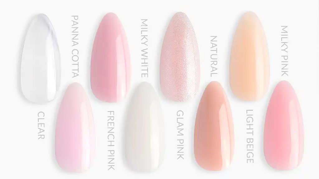 Claresa HARD&EASY Builder Gel Milky Pink 90% coverage – hard self-leveling builder gel for nail extensions, strengthening and French or baby boomer manicure