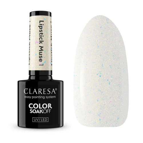 Claresa LIPSTICK MUSE 01 "Milky Shimmer" Gel Nail Polish (5g)